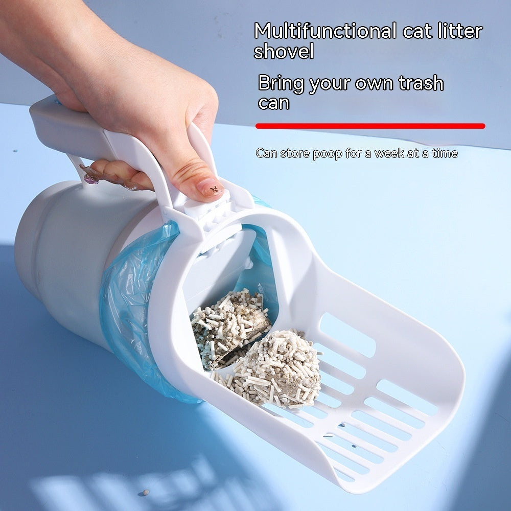 2-in-1 Cat Litter Scoop with Built-In Waste Storage