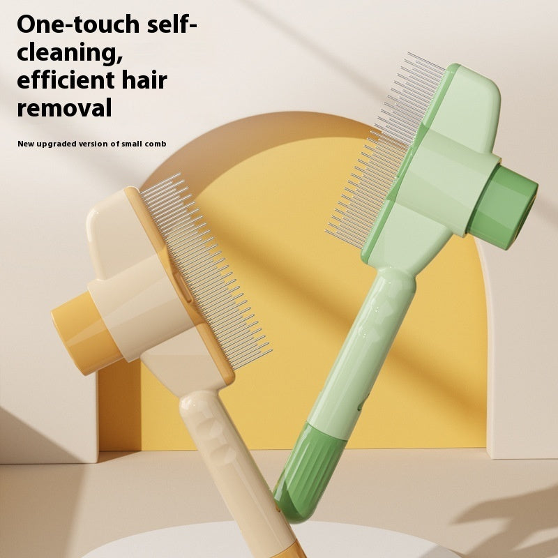Self-cleaning Pet Flea Comb Grooming Brush