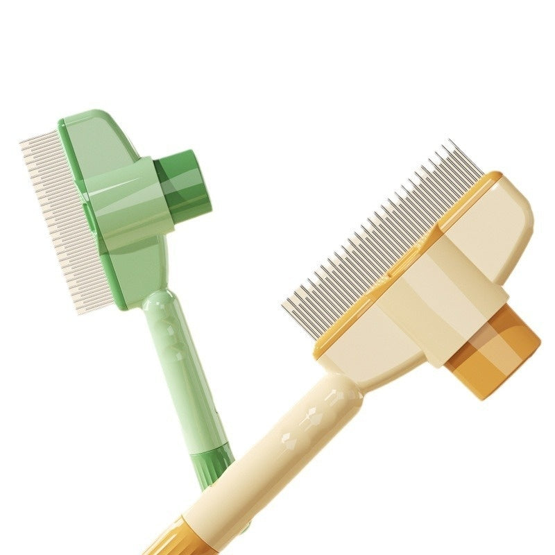 Self-cleaning Pet Flea Comb Grooming Brush