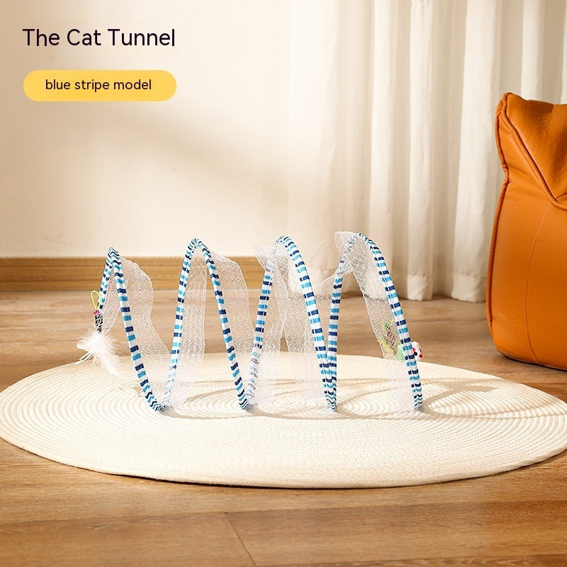 Self-play Cat Hunting Spiral Tunnel Toy