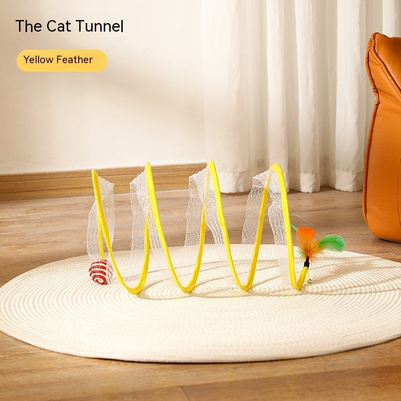 Self-play Cat Hunting Spiral Tunnel Toy