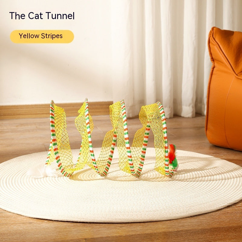 Self-play Cat Hunting Spiral Tunnel Toy