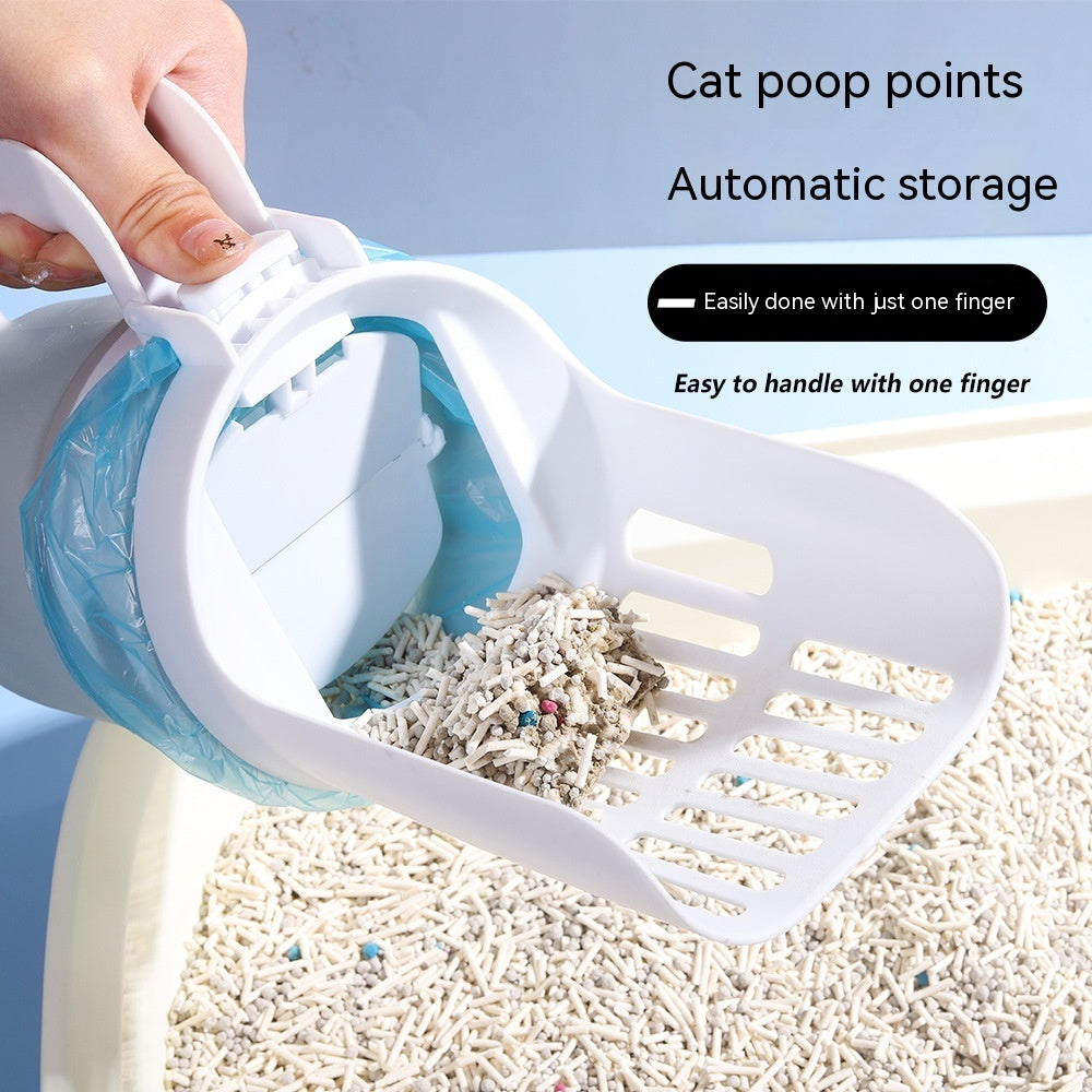 2-in-1 Cat Litter Scoop with Built-In Waste Storage