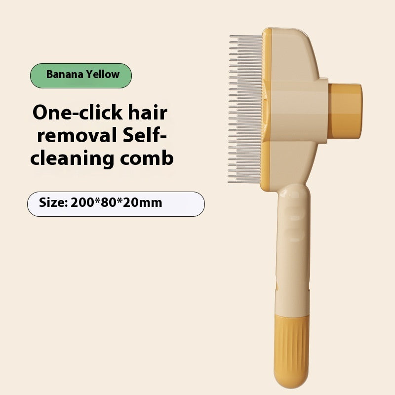 Self-cleaning Pet Flea Comb Grooming Brush