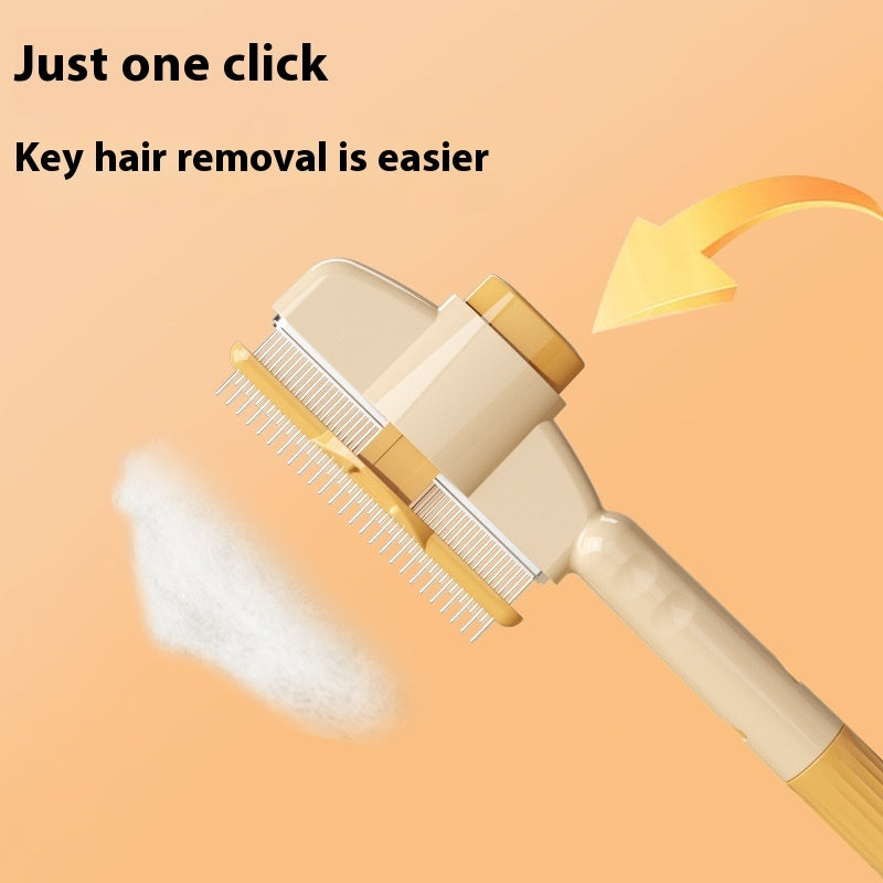 Self-cleaning Pet Flea Comb Grooming Brush