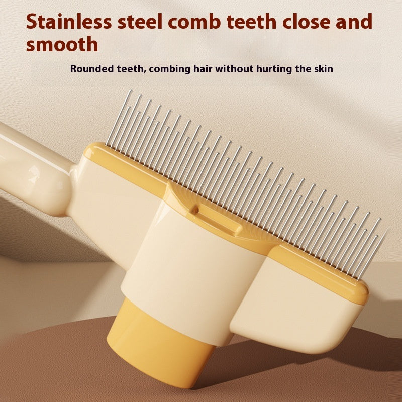 Self-cleaning Pet Flea Comb Grooming Brush